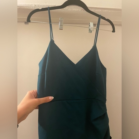 Lulu’s Forest Green MIDI Dress size Medium - Picture 9 of 9